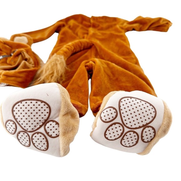Spirit Halloween Costume Lion Plush Cub 6-12 Months Infant Child Jungle Infant - Picture 7 of 12